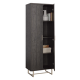 Walter Heights Storage Cabinet in Blade Walnut - Modern Design, Hidden Storage