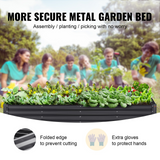 VEVOR Galvanized Raised Garden Bed Planter Box 94.5x47.2x11" Flower Vegetable - Spacious Planting Space, Easy Installation, User-friendly Design