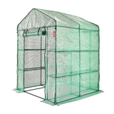 VEVOR Walk-in Green House, 4.6 x 4.6 x 6.6 ft, Greenhouse with Shelves and Zipper Door