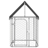 vidaXL Outdoor Dog Kennel with Roof 39.4"x39.4"x59.1"