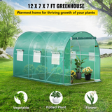 VEVOR Walk-in Tunnel Greenhouse, 12 x 7 x 7 ft Portable Plant Hot House