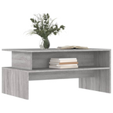 vidaXL Coffee Table Gray Sonoma 35.4"x21.7"x16.7" Engineered Wood - Elegant and Functional