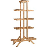 vidaXL Plant Stand 32.7"x9.8"x55.9" Firwood - Organize and Display Your Plants