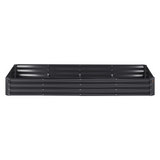 VEVOR Galvanized Raised Garden Bed Planter Box 94.5x47.2x11" Flower Vegetable - Spacious Planting Space, Easy Installation, User-friendly Design