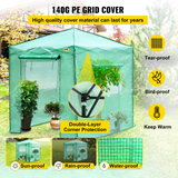 VEVOR 8'x 6'x 8' Pop-Up Greenhouse | Set Up in Minutes | Portable Greenhouse with Doors & Windows