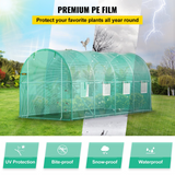 VEVOR Walk-in Tunnel Greenhouse | 15 x 7 x 7 ft | Portable Plant Hot House