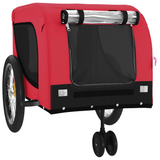 vidaXL Pet Bike Trailer Red and Black - Comfortable and Convenient