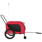 vidaXL Pet Bike Trailer Red and Black - Comfortable and Convenient