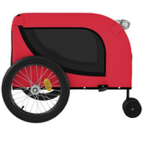 vidaXL Pet Bike Trailer Red and Black - Comfortable and Convenient