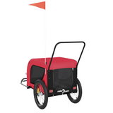 vidaXL Pet Bike Trailer Red and Black - Comfortable and Convenient