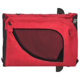 vidaXL Pet Bike Trailer Red and Black - Comfortable and Convenient