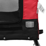 vidaXL Pet Bike Trailer Red and Black - Comfortable and Convenient