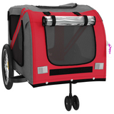 vidaXL Pet Bike Trailer Red and Gray - Comfortable and Convenient