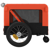 vidaXL Pet Bike Trailer Orange and Black - Comfortable and Durable