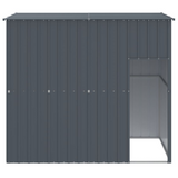 vidaXL Dog House with Roof Anthracite 84.3"x60.2"x71.3" Galvanized Steel