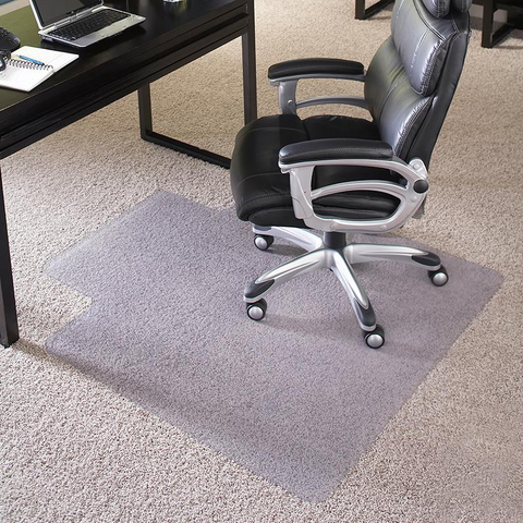 36'' x 48'' Big & Tall 400 lb. Capacity Carpet Chair Mat with Lip - WhatYouNeedSales