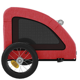 vidaXL Pet Bike Trailer Red Oxford Fabric and Iron