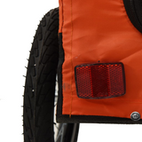 vidaXL Pet Bike Trailer Orange and Black Oxford Fabric & Iron