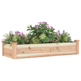 vidaXL Garden Raised Bed with Liner 47.2"x17.7"x9.8" Solid Wood Fir