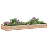 vidaXL Garden Raised Bed with Liner 94.5"x23.6"x9.8" Solid Wood Fir