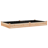 vidaXL Garden Raised Bed with Liner 94.5"x47.2"x9.8" Solid Wood Fir