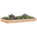 vidaXL Garden Raised Bed with Liner 94.5"x47.2"x9.8" Solid Wood Fir