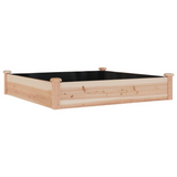 vidaXL Garden Raised Bed with Liner 47.2"x47.2"x9.8" Solid Wood Fir - Create a Beautiful Garden with this Raised Bed