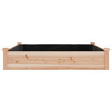 vidaXL Garden Raised Bed with Liner 47.2"x47.2"x9.8" Solid Wood Fir - Create a Beautiful Garden with this Raised Bed