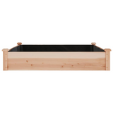 vidaXL Garden Raised Bed with Liner 47.2"x47.2"x9.8" Solid Wood Fir - Create a Beautiful Garden with this Raised Bed