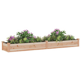 vidaXL Garden Raised Bed with Liner 94.5"x17.7"x9.8" Solid Wood Fir