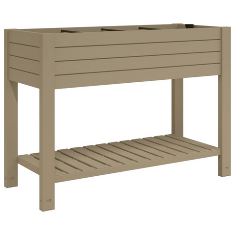 Garden Raised Bed Light Brown 43.3"x17.7"x31.1" Polypropylene - Create a Stunning Green Area in Your Outdoor Space!