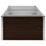 Garden Raised Bed Brown 94.5"x31.5"x17.7" Galvanized Steel