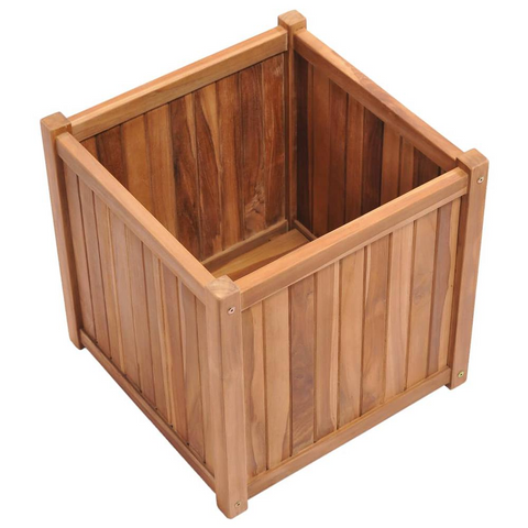 19.7"x19.7"x19.7" Solid Wood Teak Raised Bed - Durable and Stylish