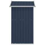 Garden Shed Anthracite 49.6"x38.4"x69.7" Galvanized Steel - Outdoor Storage Solution