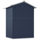 Garden Shed Anthracite 49.6"x38.4"x69.7" Galvanized Steel - Outdoor Storage Solution