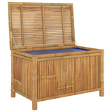 Patio Storage Box 35.4"x20.5"x21.7" Bamboo - Outdoor and Indoor Storage Chest