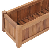 Raised Bed 39.4"x11.8"x9.8" Solid Wood Teak - Durable and Stylish