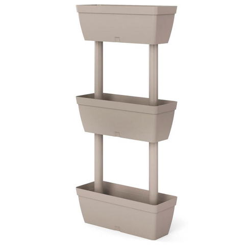 Enhance Your Outdoor Space with the Garden Planter 3 pcs 39.4" Taupe