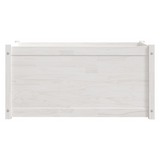 Garden Planter White 39.4"x19.7"x19.7" Solid Wood Pine - Durable and Weather-Resistant