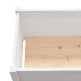 Garden Planter White 39.4"x19.7"x19.7" Solid Wood Pine - Durable and Weather-Resistant