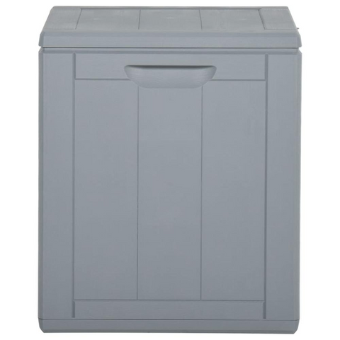 Patio Storage Box 23.8 gal Gray PP Rattan - Weather-Resistant & Stylish