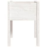 Garden Planter White 19.7"x19.7"x27.6" Solid Wood Pine - Durable and Weather-Resistant