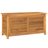 Patio Storage Box with Bag 44.9"x19.7"x22.8" Solid Wood Teak