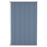 Wall-mounted Garden Shed Gray 46.5"x39.4"x70.1" Galvanized Steel - Durable Storage Solution for Your Outdoor Space