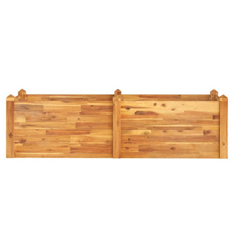 Garden Raised Bed 63"x23.6"x17.3" Solid Wood Acacia - Grow Flowers and Plants