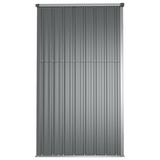 Garden Tool Shed Gray 63.4"x35"x63.4" Galvanized Steel - Store and Organize Your Garden Tools