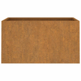 Planter 24.4"x15.7"x15.4" Corten Steel - Durable Rustic Flower Box