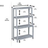 37" Bookcase With 4 Shelves In Espresso - WhatYouNeedSales