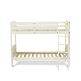 Albury Twin Bunk Bed in White Finish - Space-Saving and Sturdy