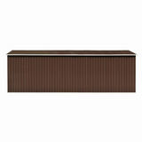 Garden Shed 101.2" x 228.3" x 71.3" Metal Brown - Durable Outdoor Storage for Tools and Garden Equipment